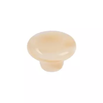 Ручка-кнопка cappio, d=33 мм, акрил, цвет карамельный