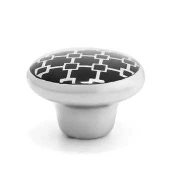 Ручка-кнопка cappio, d=33 мм, цвет хром