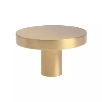 Ручка-кнопка cappio, d=33 мм, h=20 мм, латунь, цвет золото