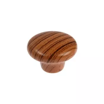 Ручка-кнопка cappio, d=33 мм, пластик, цвет дерево