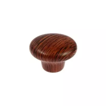 Ручка-кнопка cappio, d=33 мм, пластик, цвет дерево