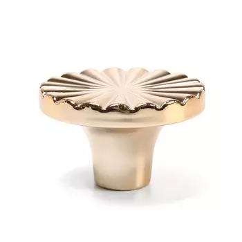 Ручка-кнопка cappio, d=38 мм, цвет золото