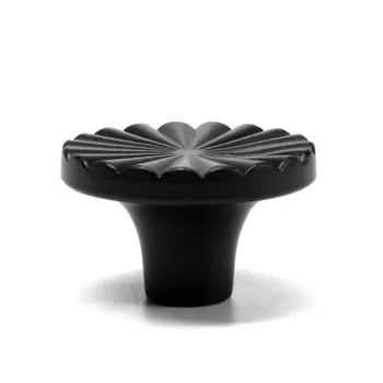 Ручка-кнопка cappio, d=38 мм, цвет черный