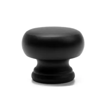 Ручка-кнопка cappio, d=38 мм, вес 60 г, цвет черный