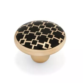 Ручка-кнопка cappio, d=39 мм, цвет золото, 8 шт.