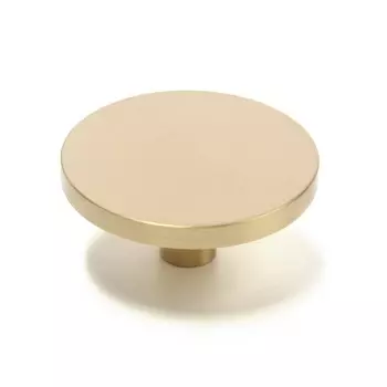 Ручка-кнопка cappio, d=44 мм, h=20 мм, латунь, цвет золото