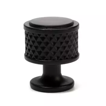 Ручка-кнопка cappio pk104, d=25 мм, пластик, цвет черный