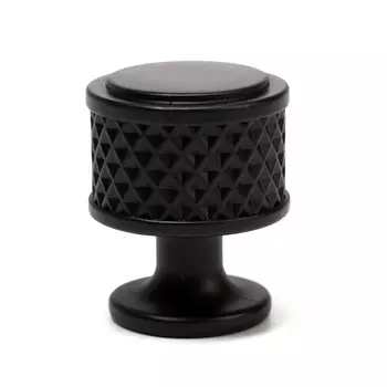 Ручка-кнопка cappio pk104, d=25 мм, пластик, цвет черный, 8 шт.