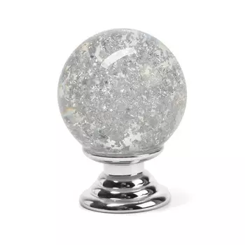 Ручка-кнопка cappio pk106, d=25 мм, пластик, цвет хром