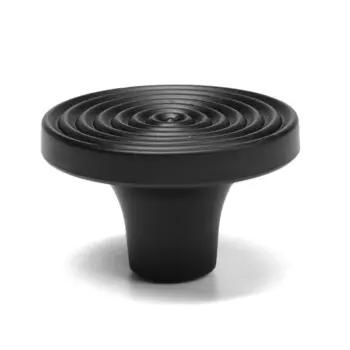 Ручка-кнопка cappio pk111, d=38 мм, пластик, цвет черный