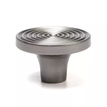 Ручка-кнопка cappio pk111, d=38 мм, пластик, цвет графит