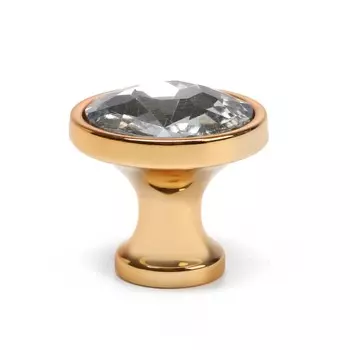 Ручка-кнопка cappio pk112, d=30 мм, пластик, цвет золото