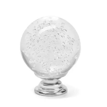 Ручка-кнопка cappio pk115, d=35 мм, пластик, цвет хром