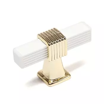 Ручка-кнопка cappio pk117, цвет белый/золото