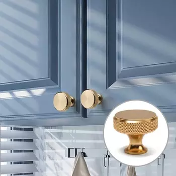 Ручка кнопка cappio pk323, d=30 мм, цвет золото