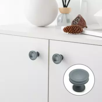 Ручка-кнопка cappio pk324, d=30 мм, цвет графит