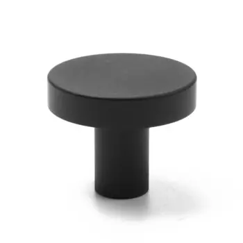 Ручка-кнопка cappio pk325, d=30 мм, цвет черный, 8 шт.