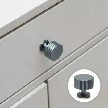 Ручка-кнопка cappio pk326, d=28 мм, цвет графит