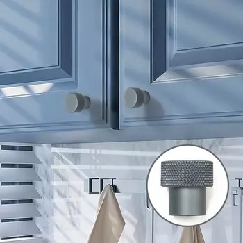 Ручка-кнопка cappio pk328, d=23 мм, цвет графит