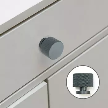 Ручка-кнопка cappio pk329, d=30 мм, цвет графит