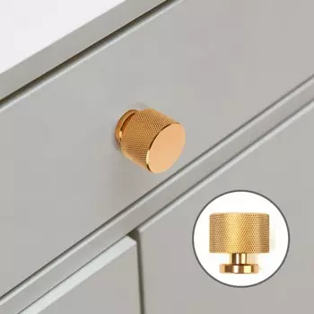 Ручка-кнопка cappio pk329, d=30 мм, цвет золото