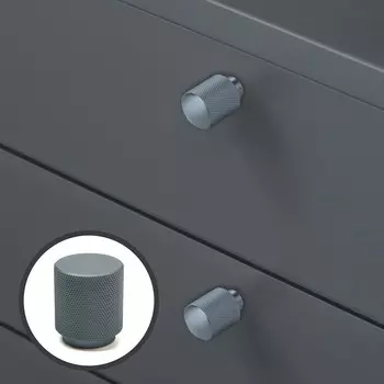 Ручка-кнопка cappio pk330, d=30 мм, цвет графит