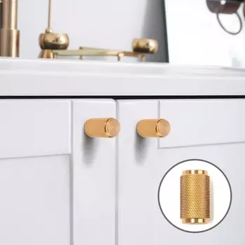 Ручка-кнопка cappio pk331, d=28 мм, цвет золото, 8 шт.