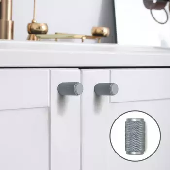 Ручка-кнопка cappio pk331, d=28 мм, цвет графит, 8 шт.