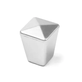 Ручка-кнопка cappio рк035, пластик, цвет матовый хром