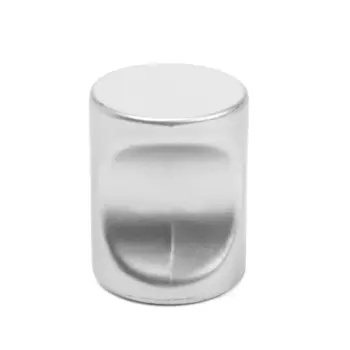 Ручка-кнопка cappio рк102, d=18 мм, пластик, цвет матовый хром, 8 шт.