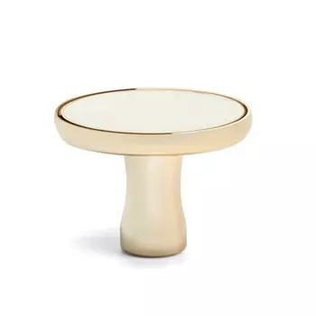 Ручка-кнопка cappio рк103, d=33 мм, пластик, цвет золото