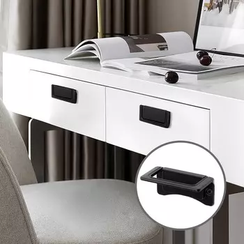 Ручка-кнопка cappio rk132, мебельная, цвет черный