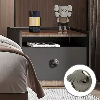 Ручка-кнопка cappio rk133, мебельная, цвет графит