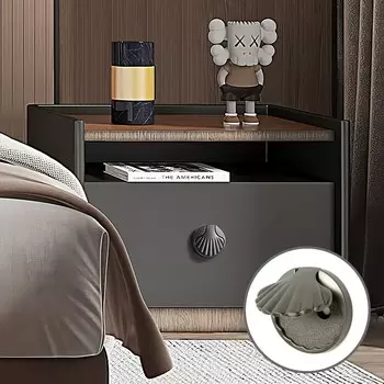 Ручка-кнопка cappio rk133, мебельная, цвет графит, 8 шт.