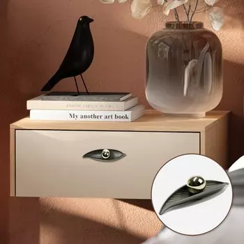 Ручка-кнопка cappio rk134, мебельная, цвет графит/золото