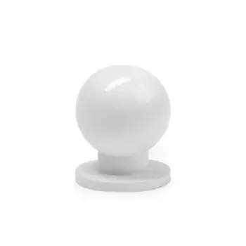 Ручка-кнопка cappio rk146, d=25 мм, цвет белый, 8 шт.
