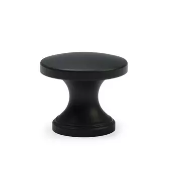 Ручка-кнопка cappio rk148, d=30 мм, цвет черный, 8 шт.