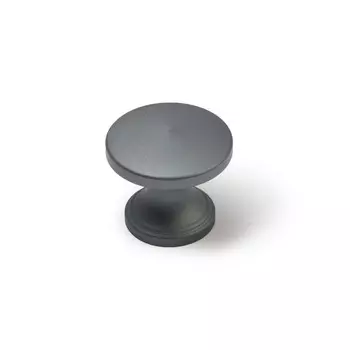 Ручка-кнопка cappio rk148, d=30 мм, цвет графит, 8 шт.