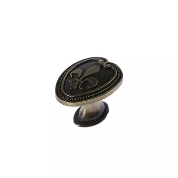 Ручка кнопка рк204, цвет бронза