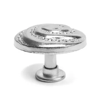 Ручка-кнопка тундра рк018cp, цвет хром, 8 шт