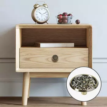 Ручка кнопка тундра рк026ав, цвет бронза