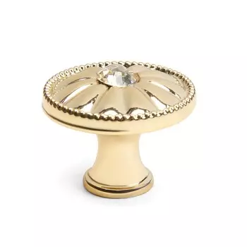 Ручка-кнопка тундра рк116gp, цвет золото