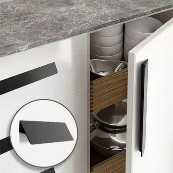 Ручка мебельная cappio, l=331 мм, м/о 320 мм, цвет черный