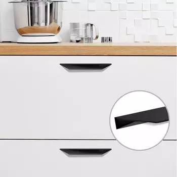 Ручка мебельная cappio, l=150 мм, м/о 96 мм, цвет черный