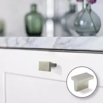 Ручка мебельная cappio rt202, цвет сатиновый серый, 8 шт.