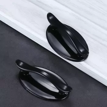 Ручка мебельная самоклеющаяся cappio, l=95 мм, пластик, цвет черный