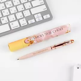 Ручка металл в подарочном тубусе