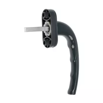 Ручка оконная, макбет, 38 мм, алюминий, цвет серый