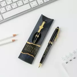 Ручка шариковая синяя паста 1.0 мм