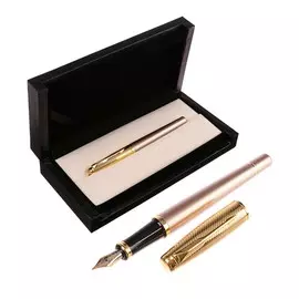 Ручка подарочная, перьевая, в кожзам футляре,